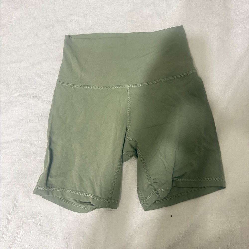 lululemon athletica Sage Green Bike Shorts
